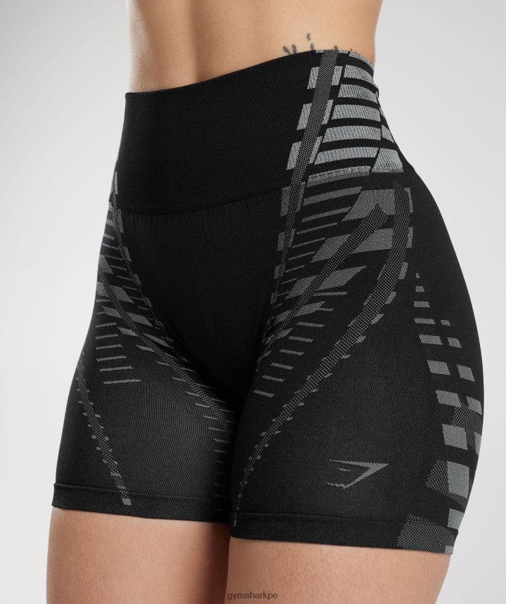 Gymsharkpantalones cortos ilimitados mujer negro/gris claro PFTJ2N105 ropa