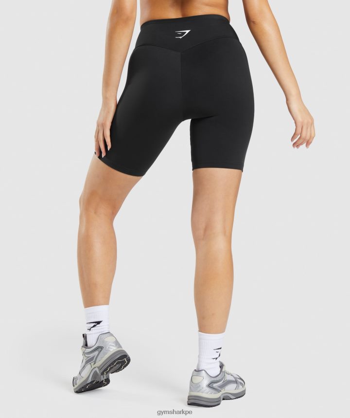Gymsharkshorts de ciclismo con gráfico activado mujer negro PFTJ2N74 ropa
