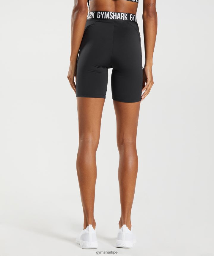 Gymsharkshorts de ciclismo de marca de entrenamiento mujer negro PFTJ2N90 ropa