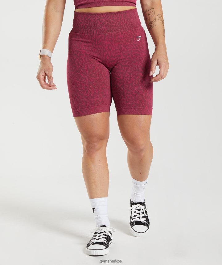Gymsharkshorts de ciclismo sin costuras adapt animal mujer arrecife | marrón cereza PFTJ2N83 ropa