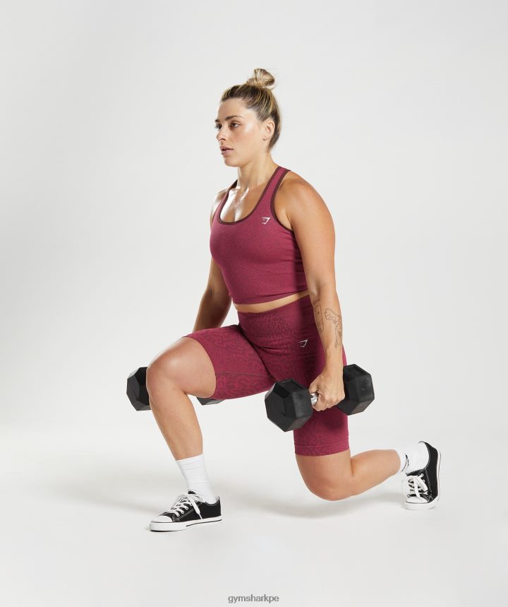 Gymsharkshorts de ciclismo sin costuras adapt animal mujer arrecife | marrón cereza PFTJ2N83 ropa