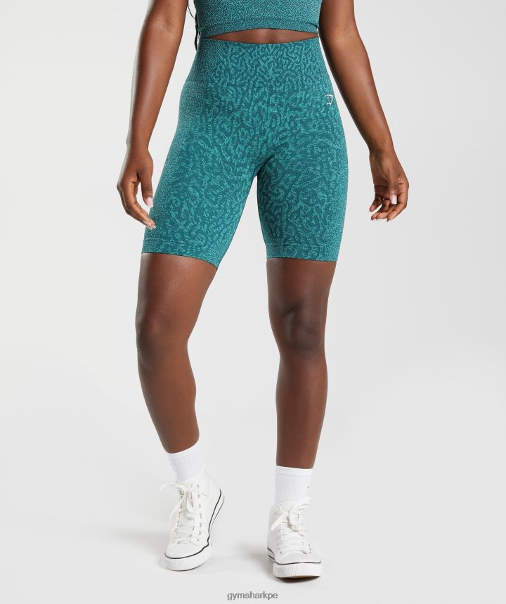 Gymsharkshorts de ciclismo sin costuras adapt animal mujer arrecife | verde azulado de invierno PFTJ2N103 ropa