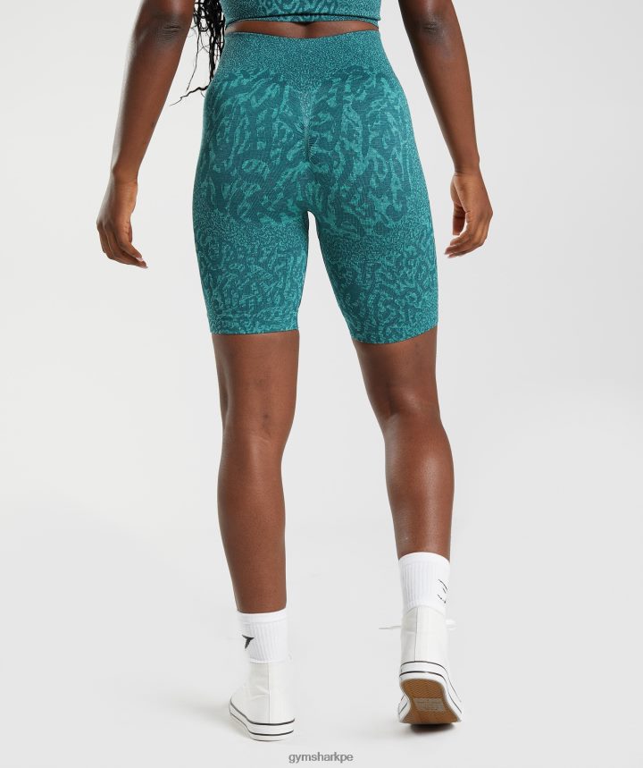 Gymsharkshorts de ciclismo sin costuras adapt animal mujer arrecife | verde azulado de invierno PFTJ2N103 ropa