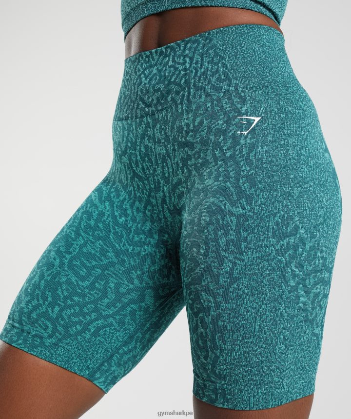 Gymsharkshorts de ciclismo sin costuras adapt animal mujer arrecife | verde azulado de invierno PFTJ2N103 ropa