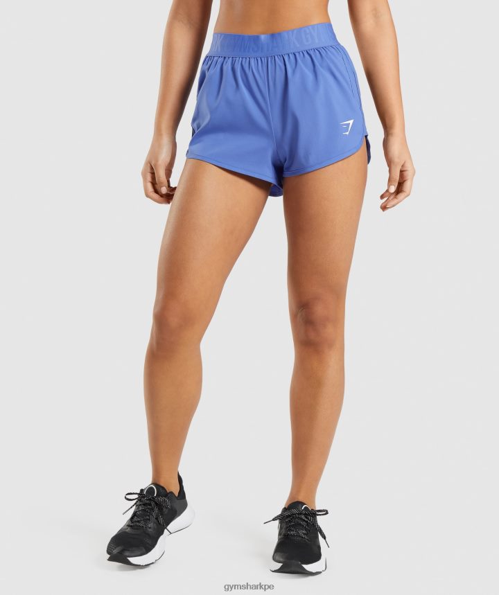 Gymsharkshorts de entrenamiento holgados mujer corte azul PFTJ2N84 ropa