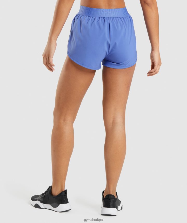 Gymsharkshorts de entrenamiento holgados mujer corte azul PFTJ2N84 ropa