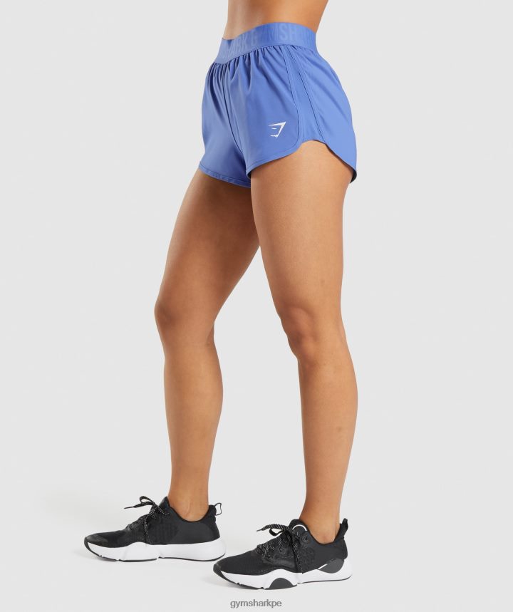 Gymsharkshorts de entrenamiento holgados mujer corte azul PFTJ2N84 ropa