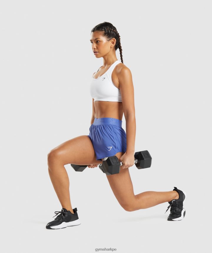 Gymsharkshorts de entrenamiento holgados mujer corte azul PFTJ2N84 ropa