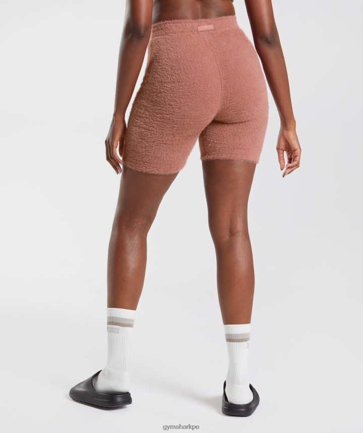 Gymsharkshorts de punto con pestañas whitney mujer cañón rojo PFTJ2N99 ropa