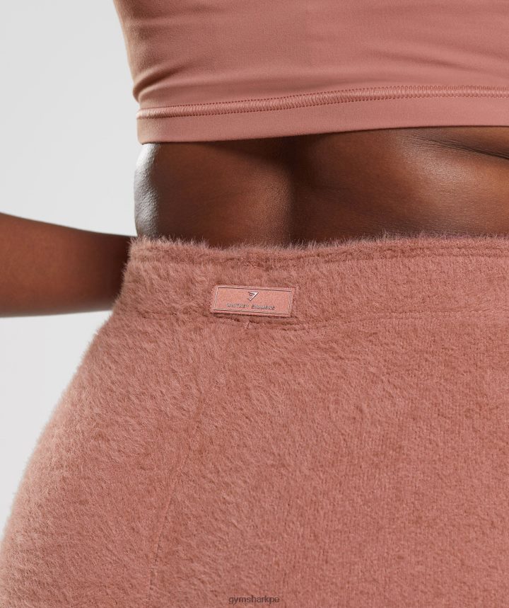 Gymsharkshorts de punto con pestañas whitney mujer cañón rojo PFTJ2N99 ropa