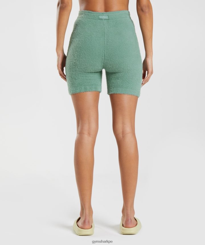 Gymsharkshorts de punto con pestañas whitney mujer hoja verde PFTJ2N75 ropa