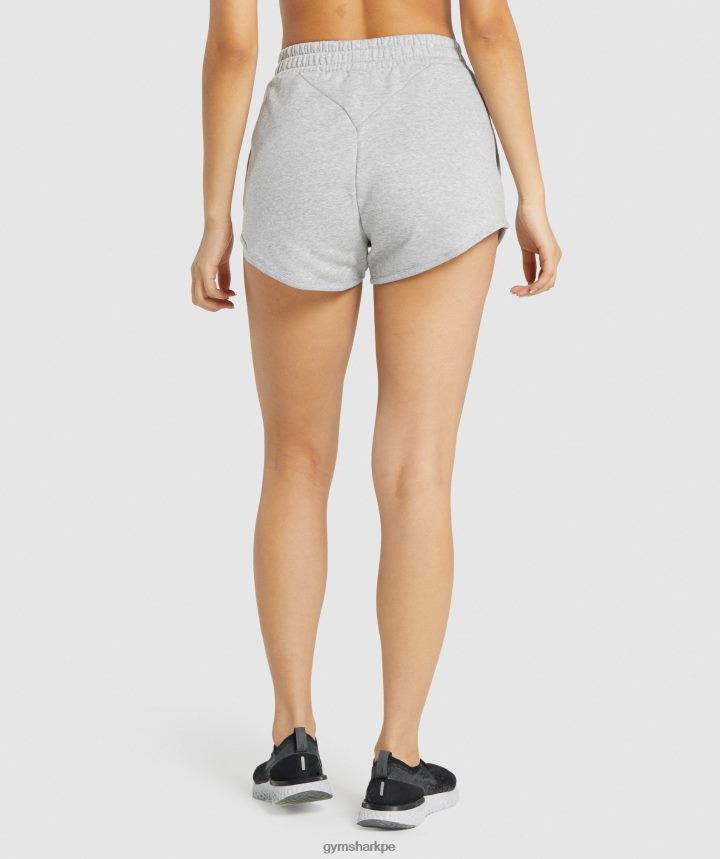Gymsharkshorts deportivos de entrenamiento mujer marga gris claro PFTJ2N94 ropa