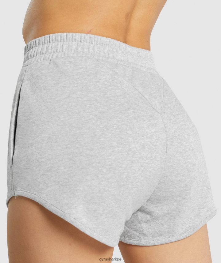 Gymsharkshorts deportivos de entrenamiento mujer marga gris claro PFTJ2N94 ropa