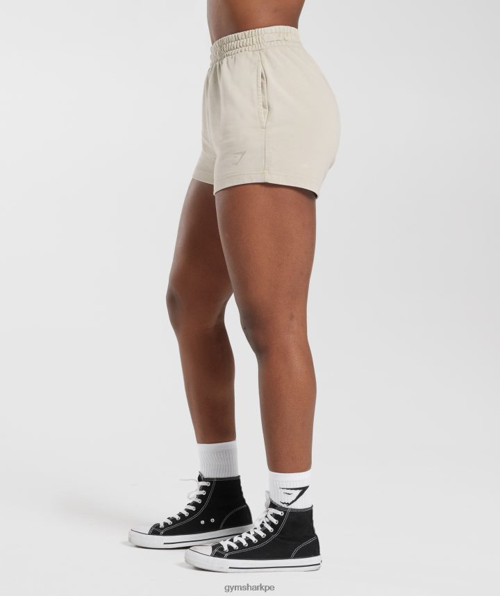 Gymsharkshorts deportivos universitarios mujer hongo marrón PFTJ2N82 ropa