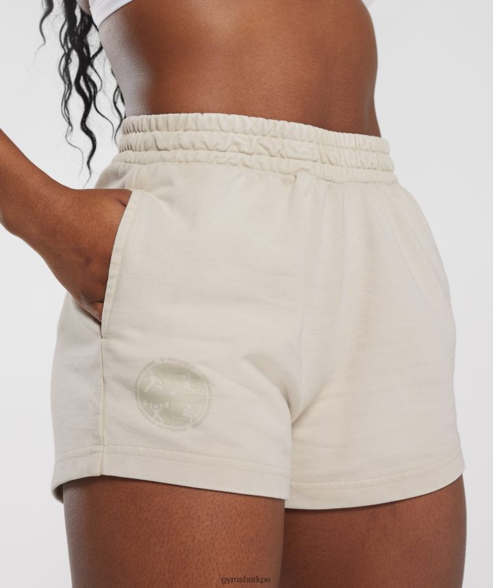 Gymsharkshorts deportivos universitarios mujer hongo marrón PFTJ2N82 ropa