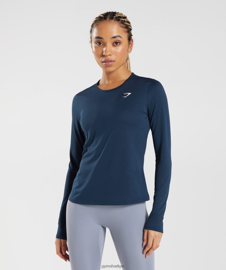 Gymsharktop de entrenamiento de manga larga mujer Armada PFTJ2N416 ropa