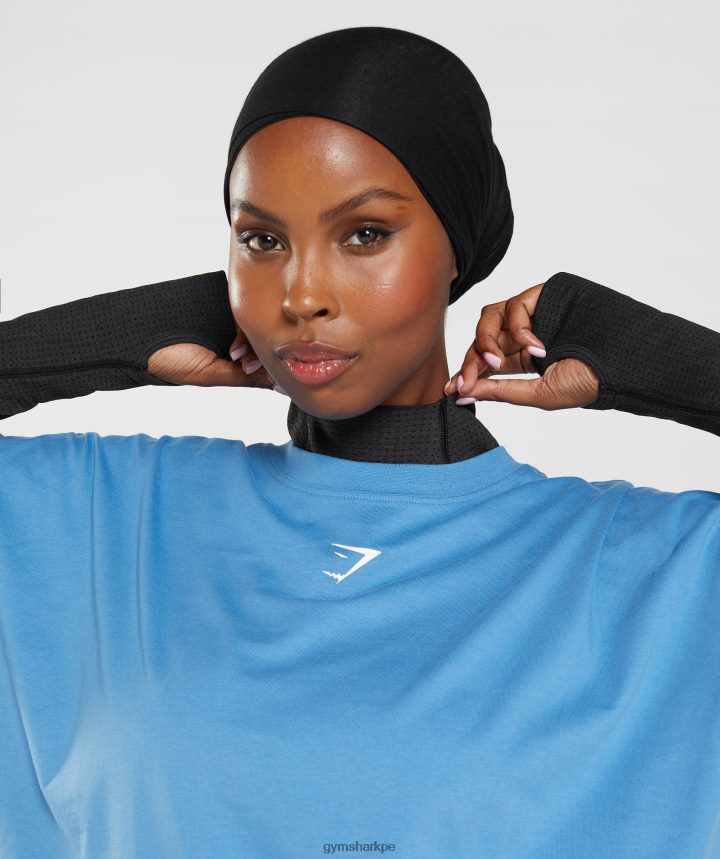 Gymsharktop vital midi sin costuras 2.0 con cuello subido mujer marga negra PFTJ2N438 ropa