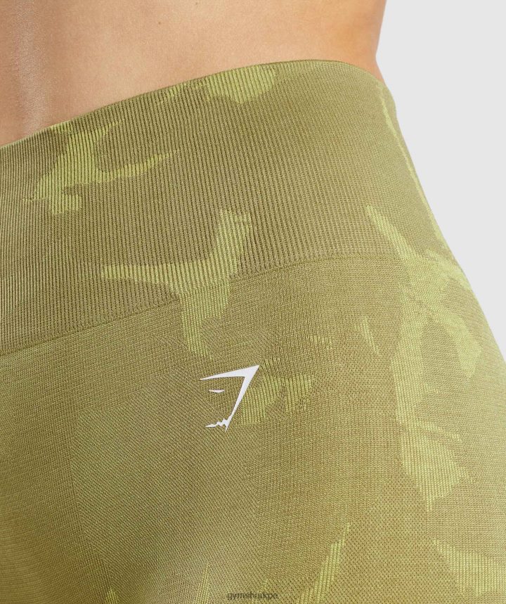 Gymsharkadapt camo leggins sin costuras mujer sabana | grifo verde PFTJ2N247 ropa