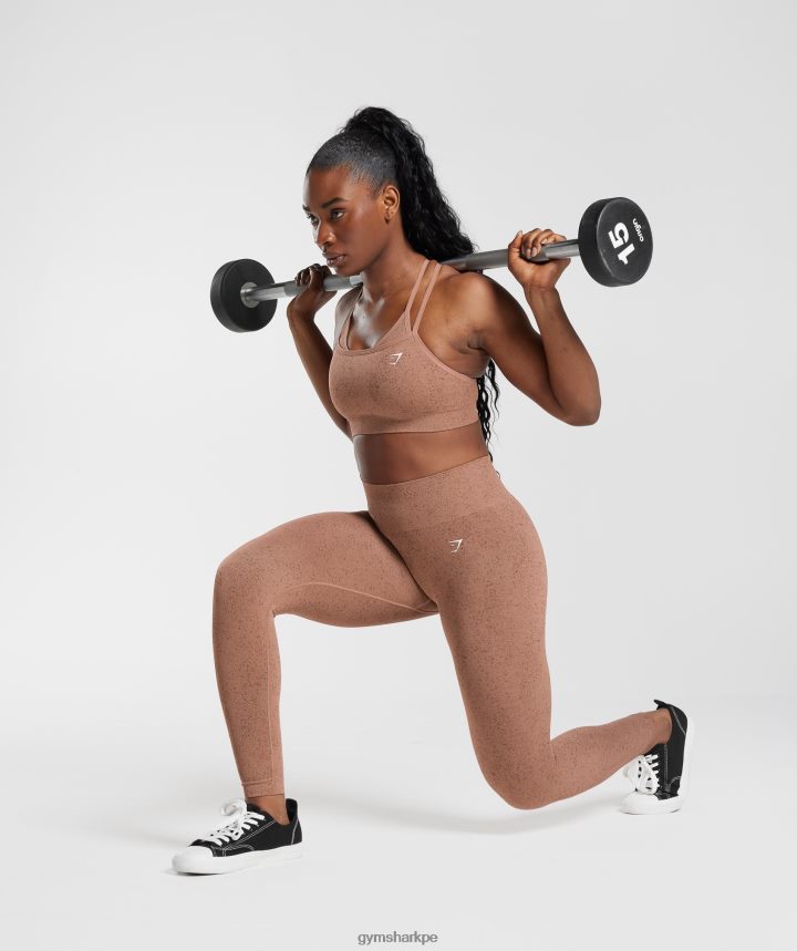 Gymsharkadapt fleck leggins sin costuras mujer arenisca marrón PFTJ2N270 ropa