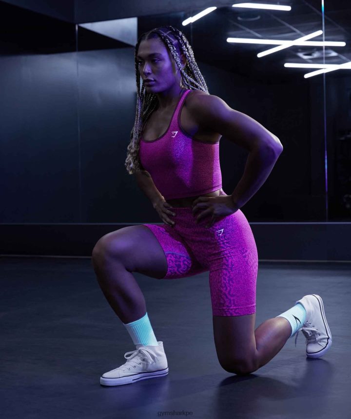 Gymsharkadaptar animal leggins sin costuras mujer arrecife | marrón cereza PFTJ2N299 ropa