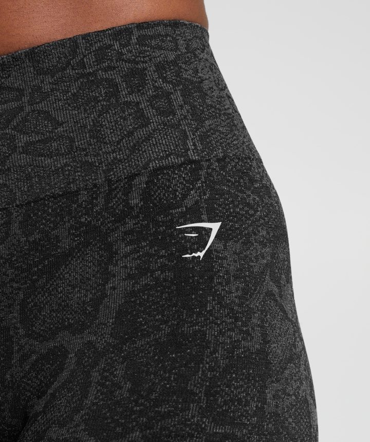 Gymsharkadaptar animal leggins sin costuras mujer gris urbano/negro PFTJ2N259 ropa
