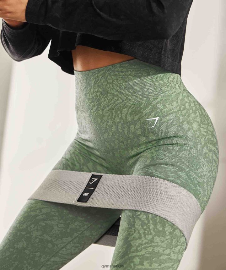 Gymsharkadaptar animal leggins sin costuras mujer salvaje | iguana verde PFTJ2N307 ropa