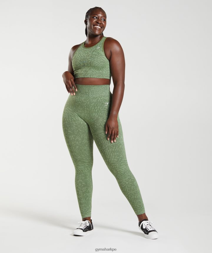 Gymsharkadaptar animal leggins sin costuras mujer salvaje | iguana verde PFTJ2N307 ropa