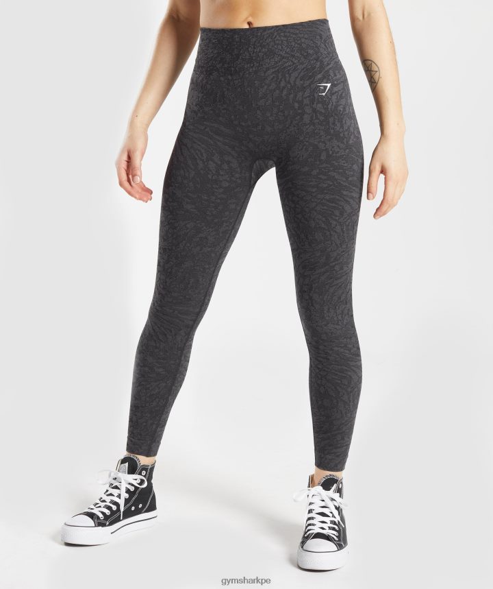 Gymsharkadaptar animal leggins sin costuras mujer salvaje | negro PFTJ2N258 ropa