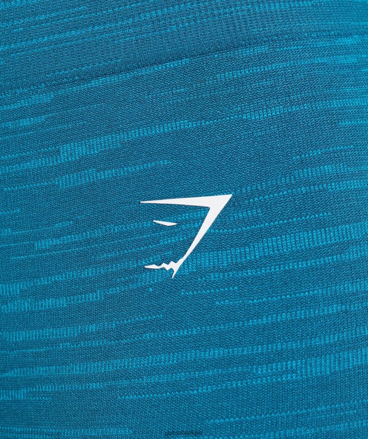 Gymsharkadaptar leggins marga sin costuras mujer azul atlántico/azul tiburón PFTJ2N291 ropa