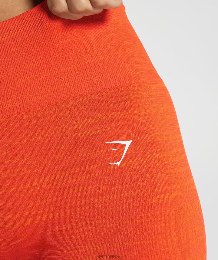 Gymsharkadaptar leggins marga sin costuras mujer pimiento rojo/naranja picante PFTJ2N311 ropa