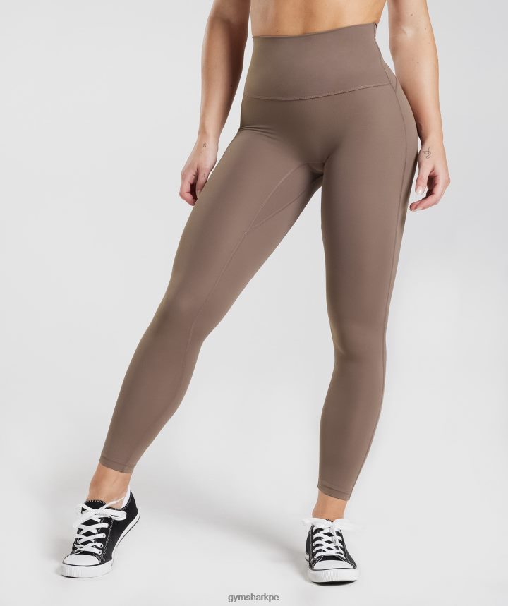 Gymsharklegado legging mujer marrón trufa PFTJ2N339 ropa