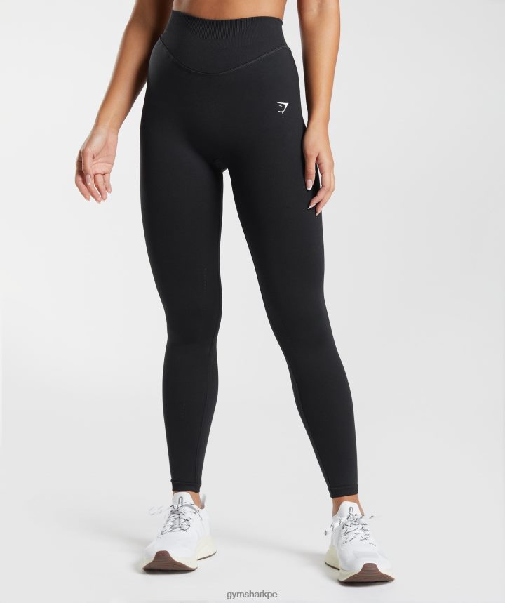 Gymsharkleggins de sudor sin costuras mujer negro PFTJ2N239 ropa