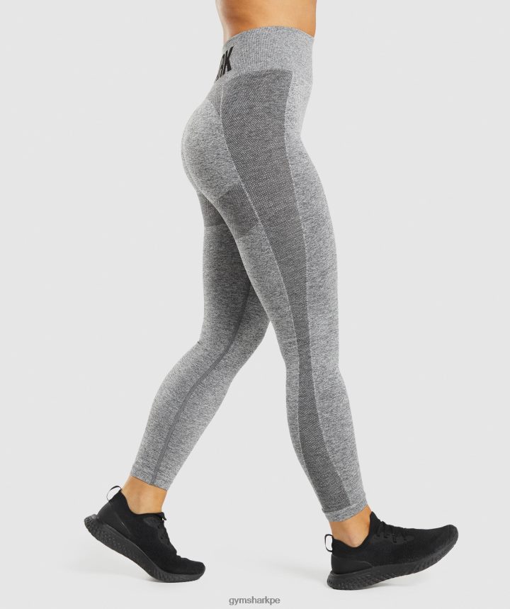 Gymsharkleggins flexibles de talle alto mujer marga de carbón PFTJ2N320 ropa