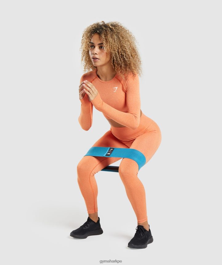 Gymsharkleggins vital sin costuras 2.0 mujer albaricoque naranja marga PFTJ2N319 ropa