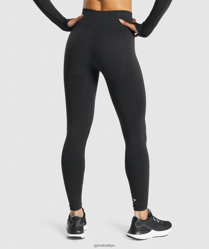 Gymsharkleggins vital sin costuras 2.0 mujer marga negra PFTJ2N288 ropa