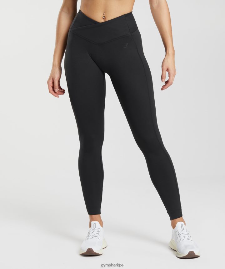 Gymsharkpolainas cruzadas mujer negro PFTJ2N242 ropa