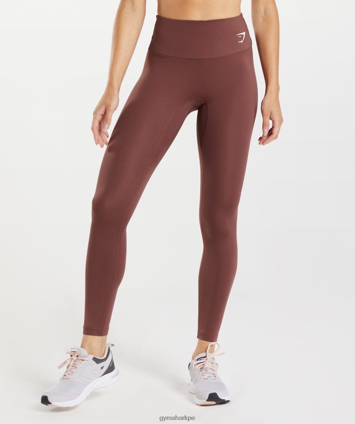 Gymsharkpolainas de entrenamiento mujer marrón cereza PFTJ2N317 ropa