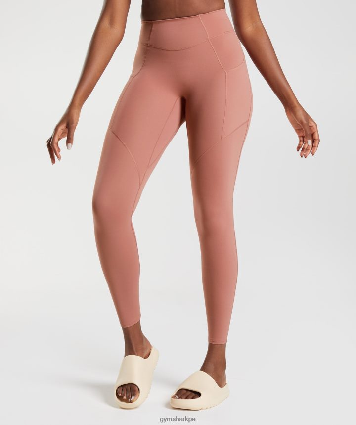 Gymsharkwhitney todos los días polainas de bolsillo mujer cañón rojo PFTJ2N330 ropa