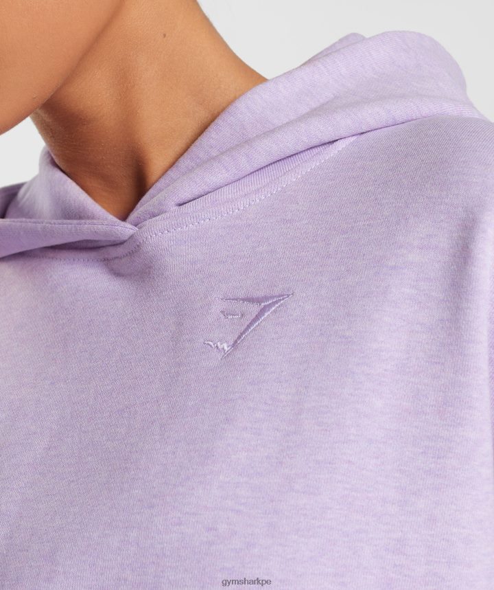 Gymsharkdía de descanso sudadera con capucha mujer aura lila marga PFTJ2N358 ropa