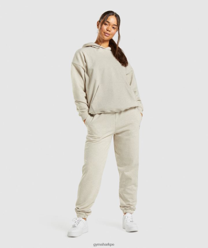 Gymsharkdía de descanso sudadera con capucha mujer beige marga PFTJ2N411 ropa