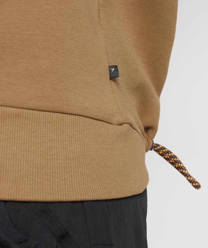 Gymsharkretomar el equipo de sudor mujer charco marrón PFTJ2N396 ropa