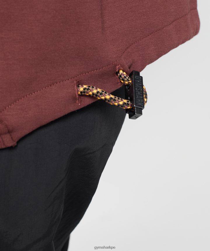 Gymsharkretomar el equipo de sudor mujer marrón cereza PFTJ2N391 ropa