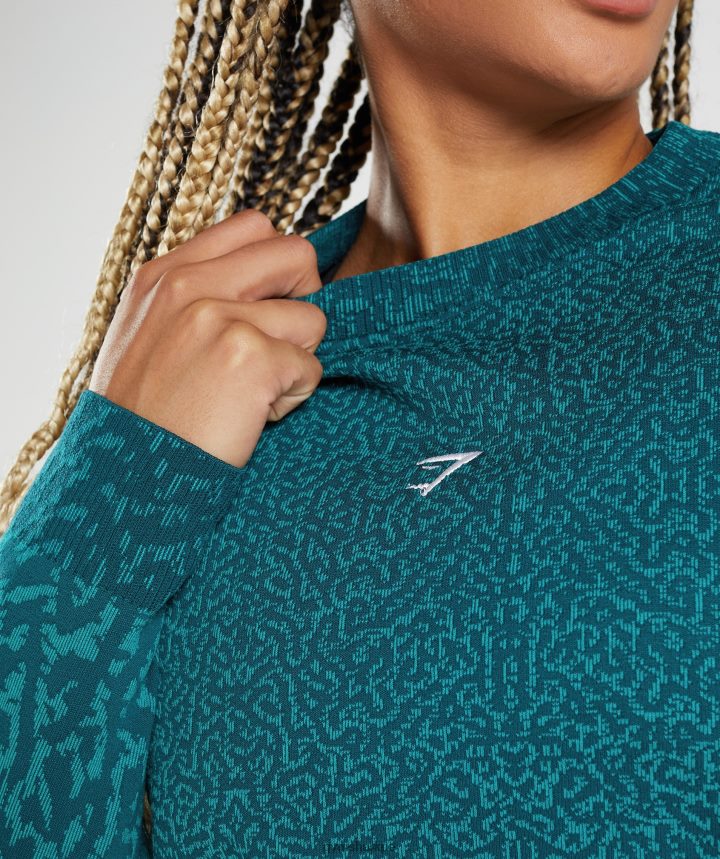 Gymsharksudadera adapt animal mujer arrecife | verde azulado de invierno PFTJ2N374 ropa