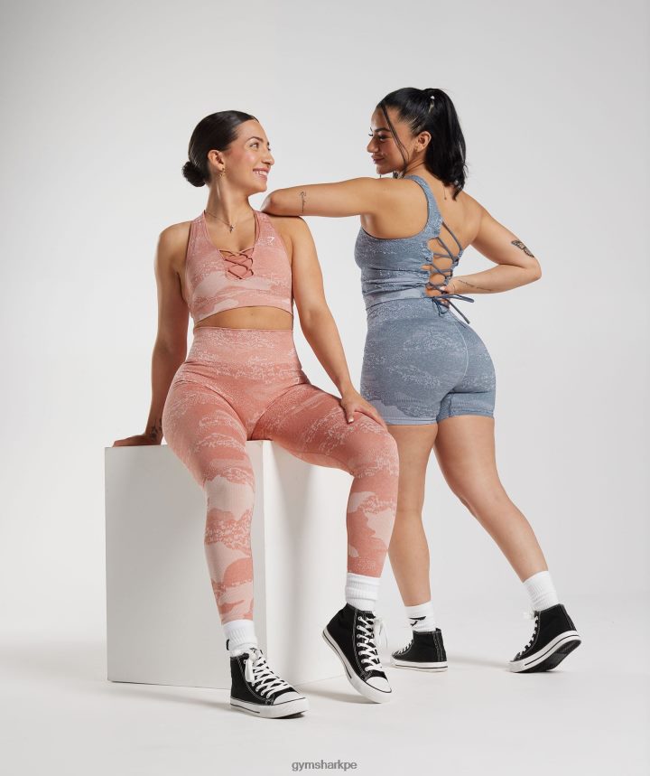 GymsharkSujetador deportivo Adapt Camo sin costuras mujer rosa brumoso-rosa brumoso PFTJ2N139 ropa