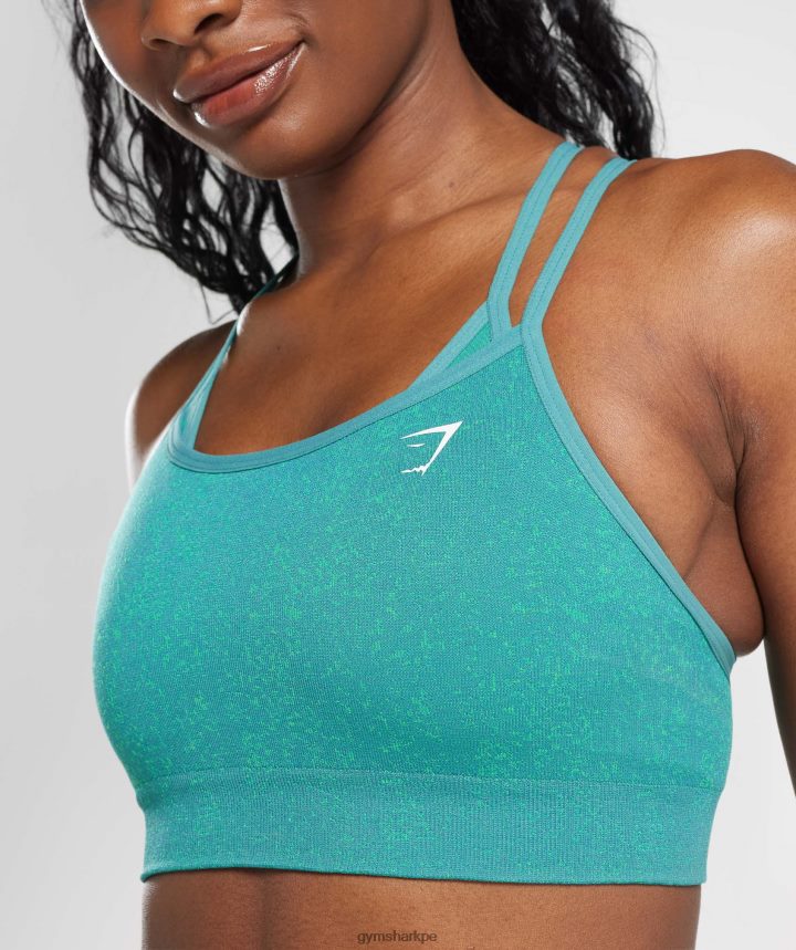 GymsharkSujetador deportivo adapt fleck sin costuras mujer joya verde PFTJ2N173 ropa