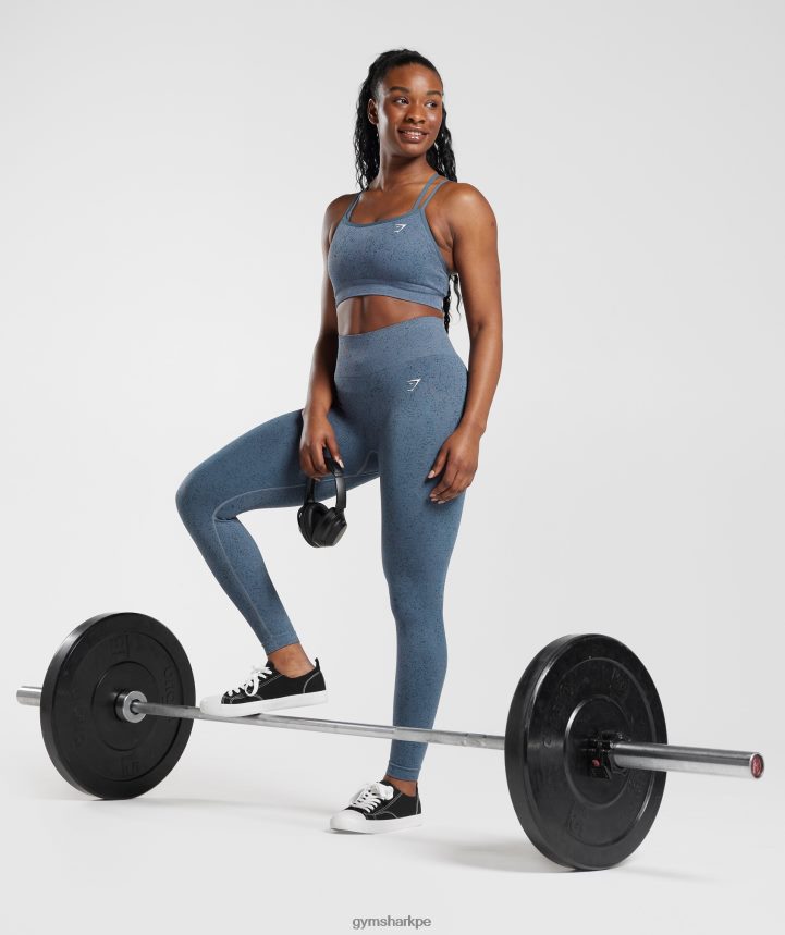 GymsharkSujetador deportivo adapt fleck sin costuras mujer noche azul PFTJ2N146 ropa