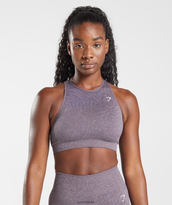 GymsharkSujetador deportivo sin costuras Adapt Animal mujer salvaje | almizcle lila PFTJ2N188 ropa