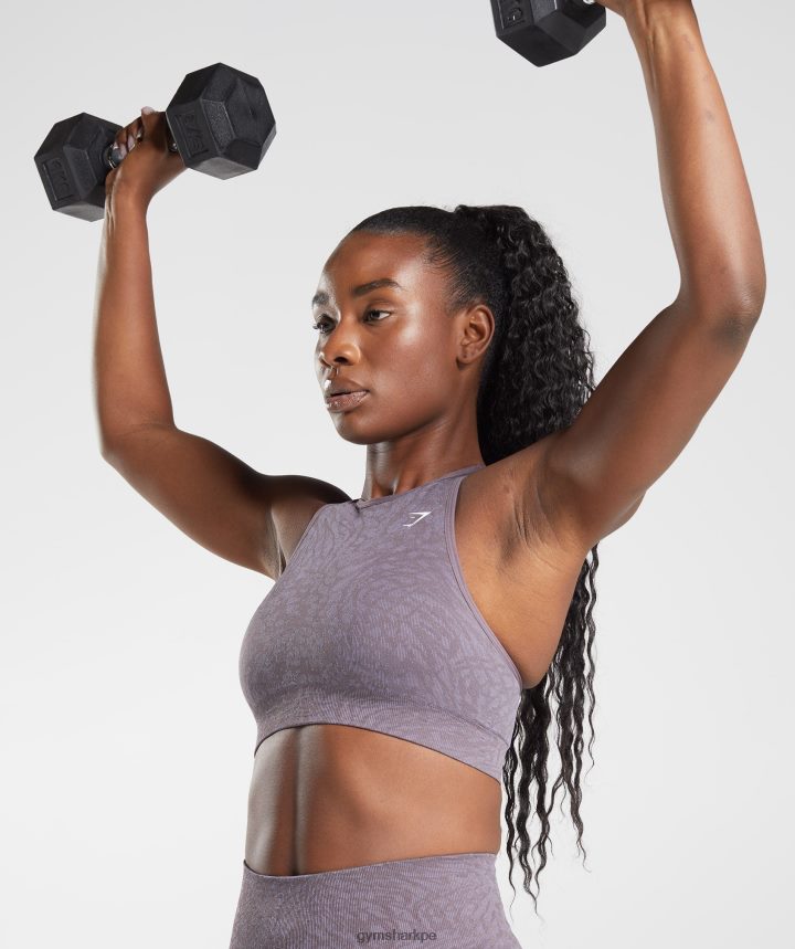 GymsharkSujetador deportivo sin costuras Adapt Animal mujer salvaje | almizcle lila PFTJ2N188 ropa