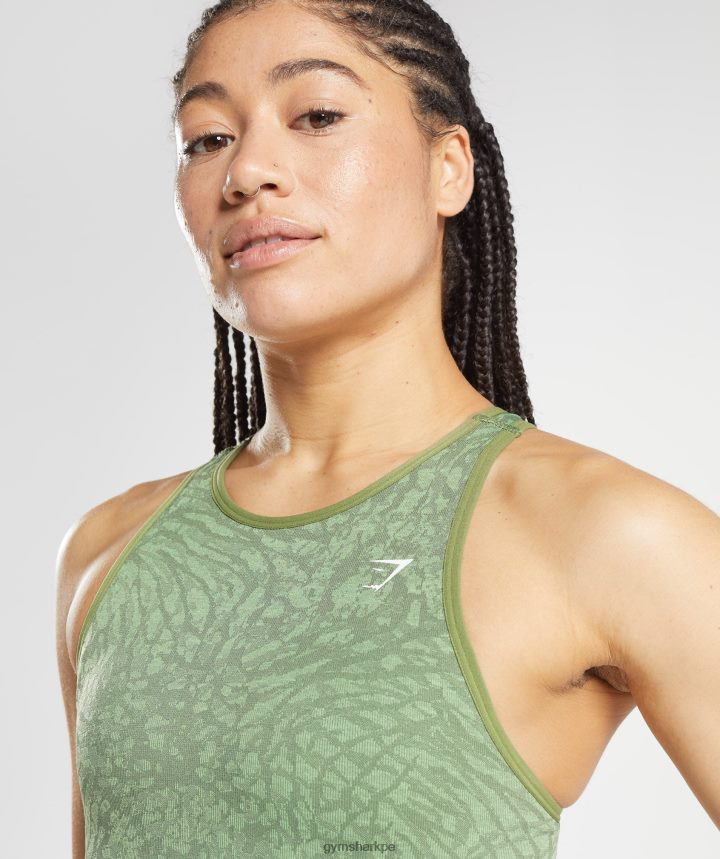 GymsharkSujetador deportivo sin costuras Adapt Animal mujer salvaje | iguana verde PFTJ2N203 ropa