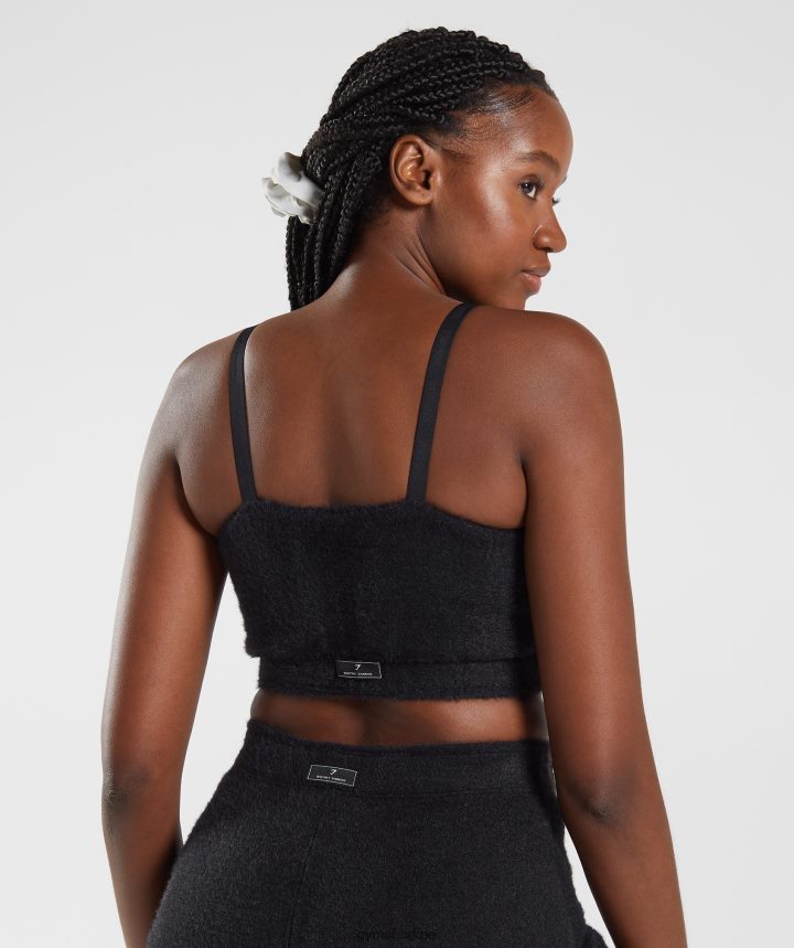 Gymsharkbandeau de punto con pestañas whitney mujer negro PFTJ2N143 ropa